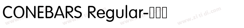 CONEBARS Regular字体转换